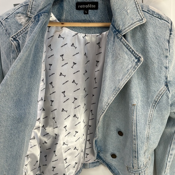 Retrofete Denim Jacket. L - Picture 6 of 9
